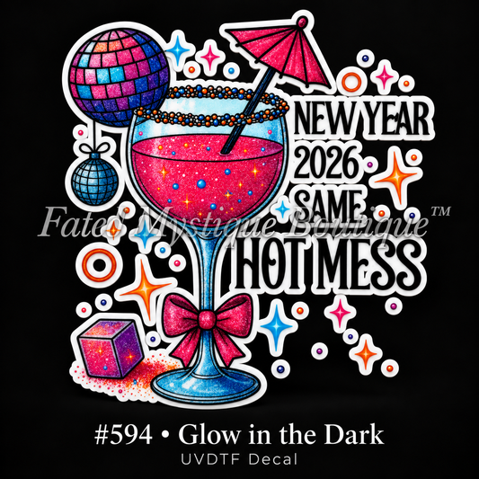 #594 • Glow in the Dark — UVDTF Decal