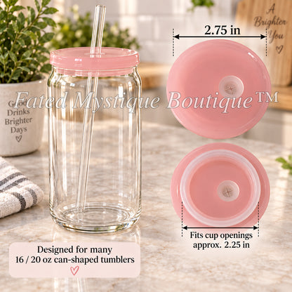 Colored lid variant: Light Pink — measurements and in-use image