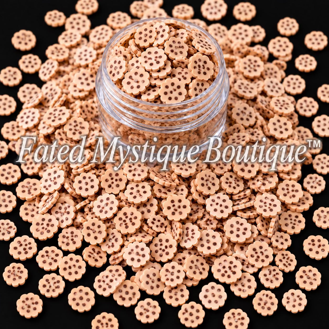 Cookie Polymer Clay Slices for snow globe tumblers and DIY crafts