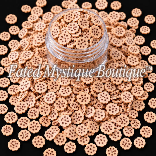 Cookie Polymer Clay Slices for snow globe tumblers and DIY crafts