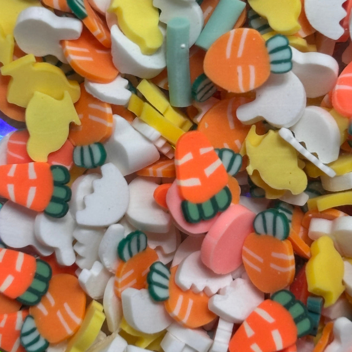 easter polymer clay slices
