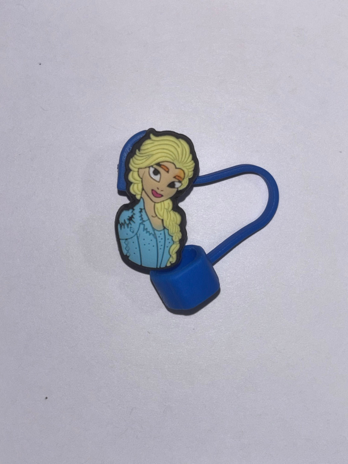 Elsa straw topper with matching tether for 10 mm straws — Fated Mystique Boutique
