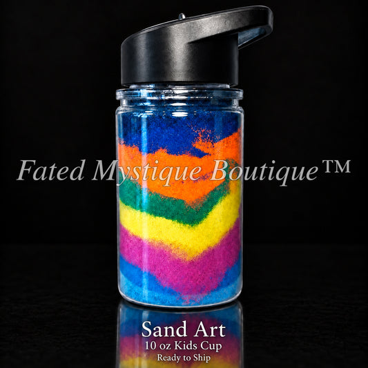 Sand Art — 10 oz Kids Cup — Ready to Ship — Fated Mystique Boutique