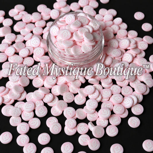 Ghost Face Polymer Clay Slices for snow globe tumblers and DIY crafts