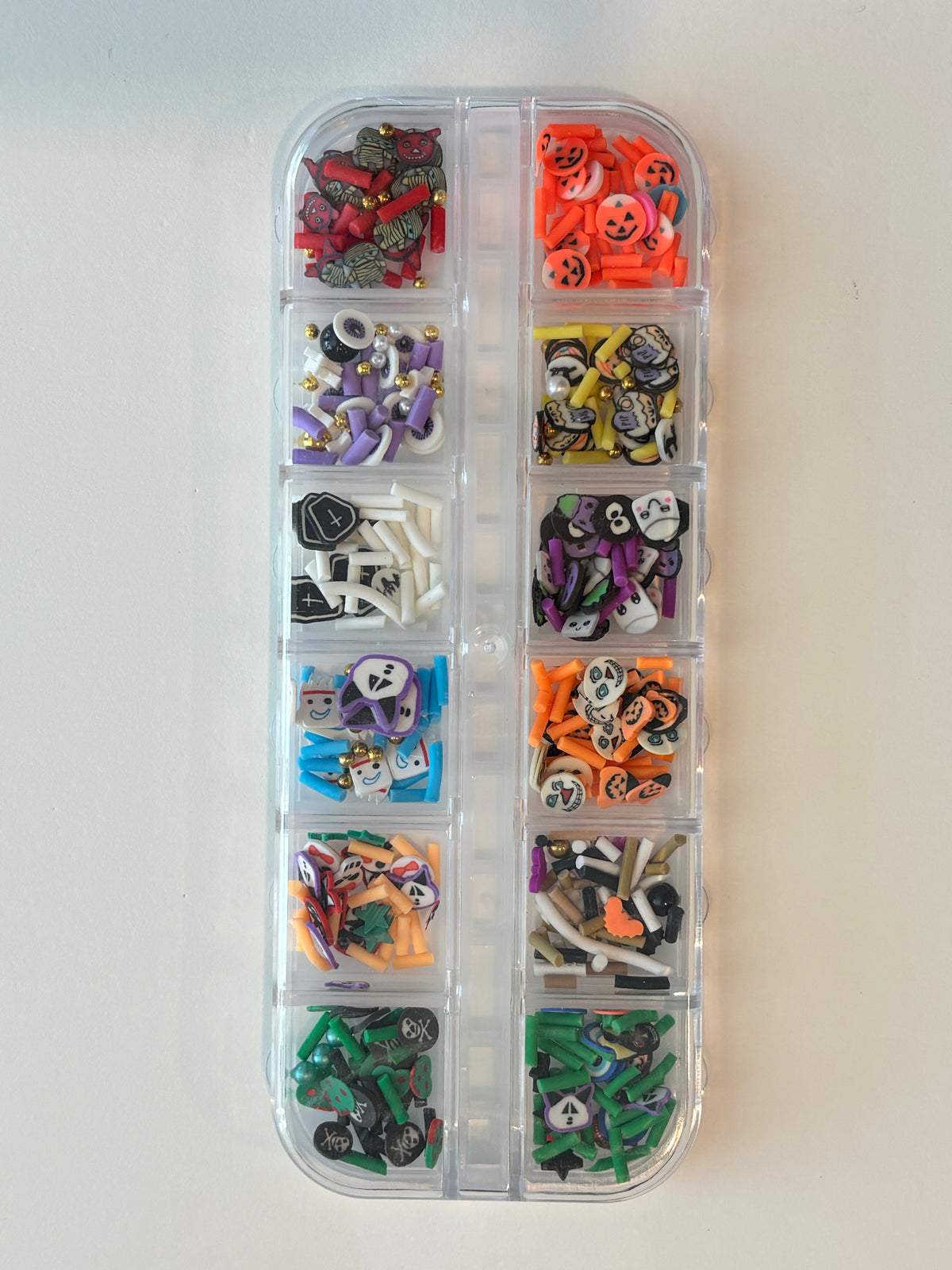 Spooky Halloween clay slice assortment for snow globe tumblers slime resin and DIY craft projects