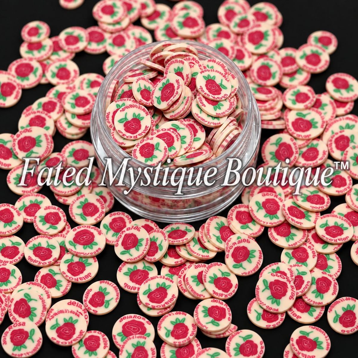 Mazapan Polymer Clay Slices for snow globe tumblers and DIY crafts