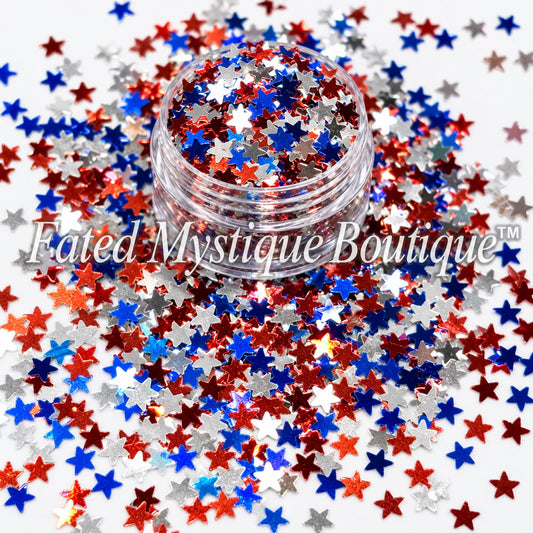 Moon and star shaped glitter for snow globe tumblers resin and celestial crafts