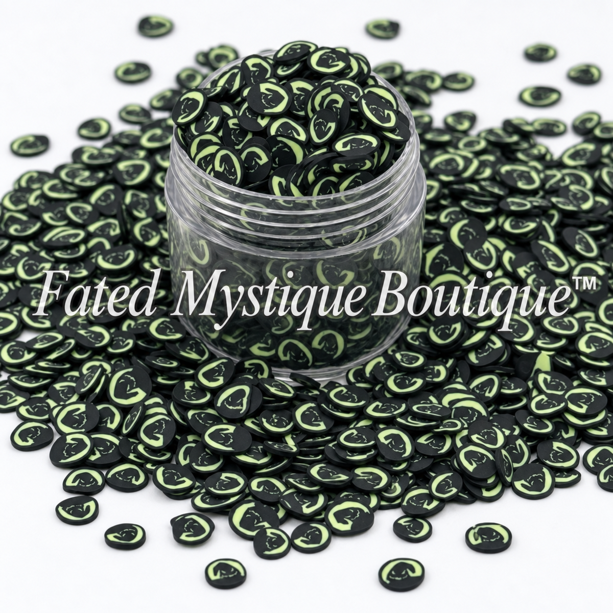 Oogie Boogie Polymer Clay Slices for snow globe tumblers and DIY crafts