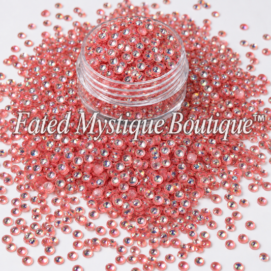 Pink bubble glitter for snow globe tumblers and DIY craft projects; Fated Mystique Boutique™