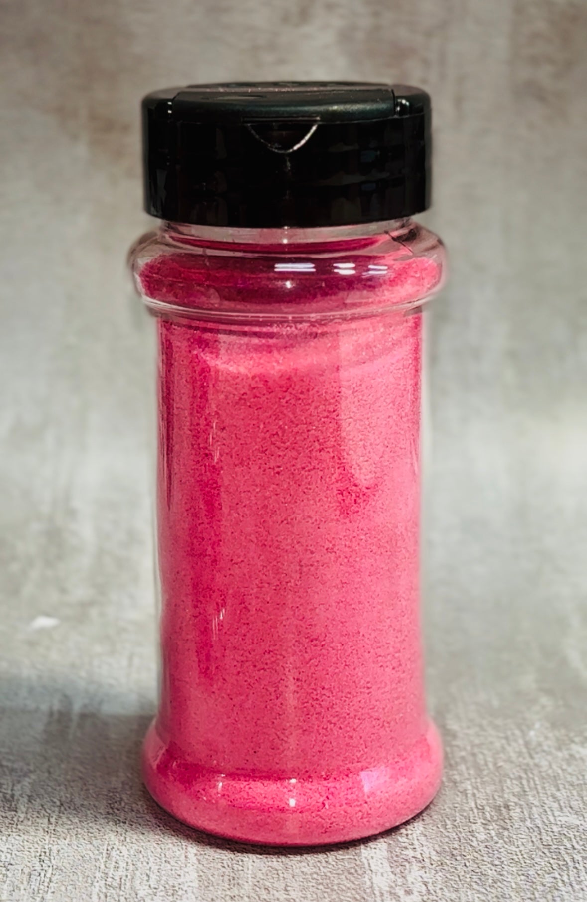 pink colored sand