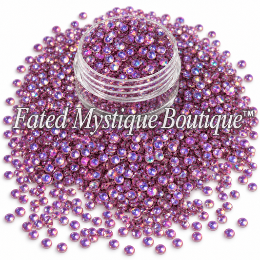 Purple bubble glitter for snow globe tumblers and DIY craft projects; Fated Mystique Boutique™