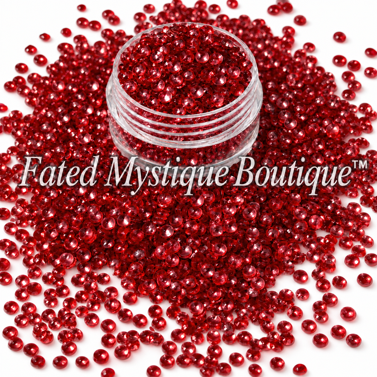 Ruby Bubble Glitter for snow globe tumblers, resin, and DIY crafts