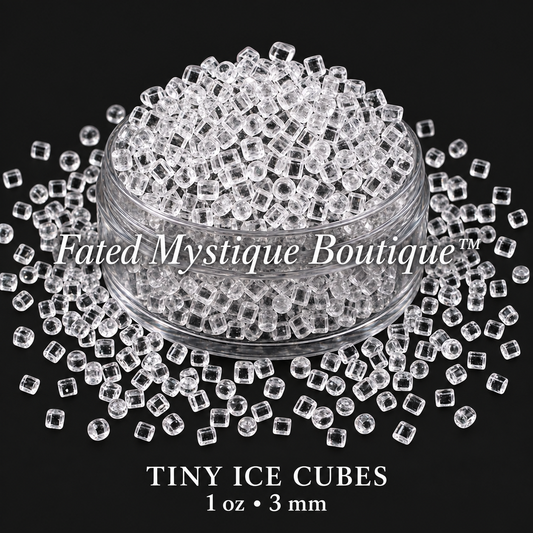 Tiny Ice Cubes 1 oz (3mm) product display — Fated Mystique Boutique
