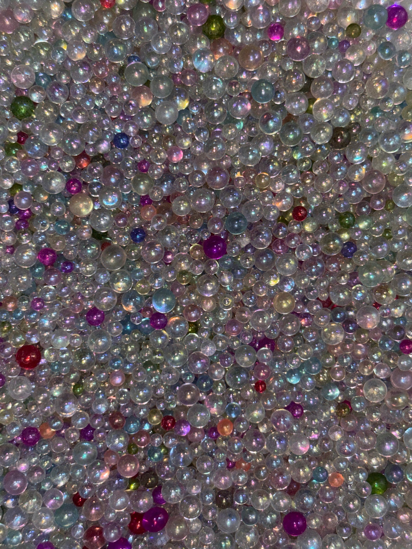 tiny resin beads