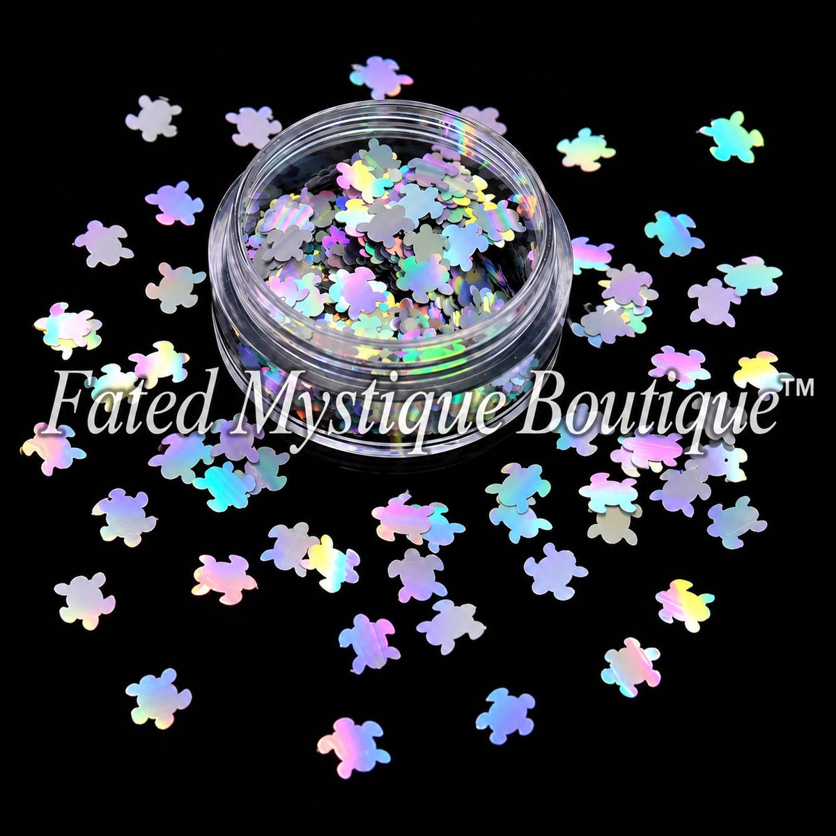 Silver Turtles Shaped Glitter for snow globe tumblers, resin, and DIY crafts