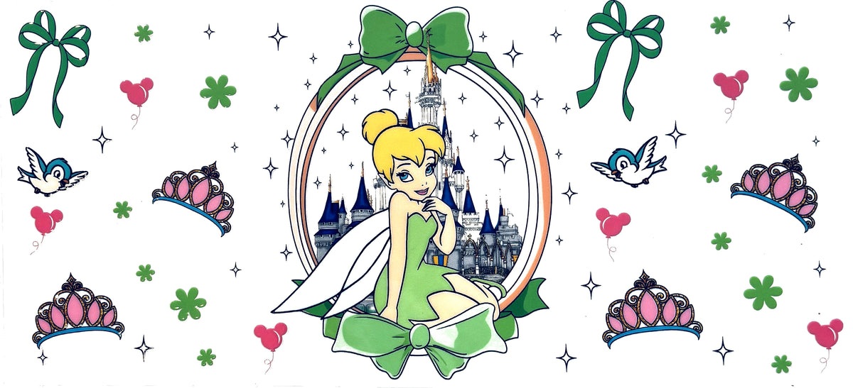 Tinker Bell UVDTF decal wrap, #662, on a white background