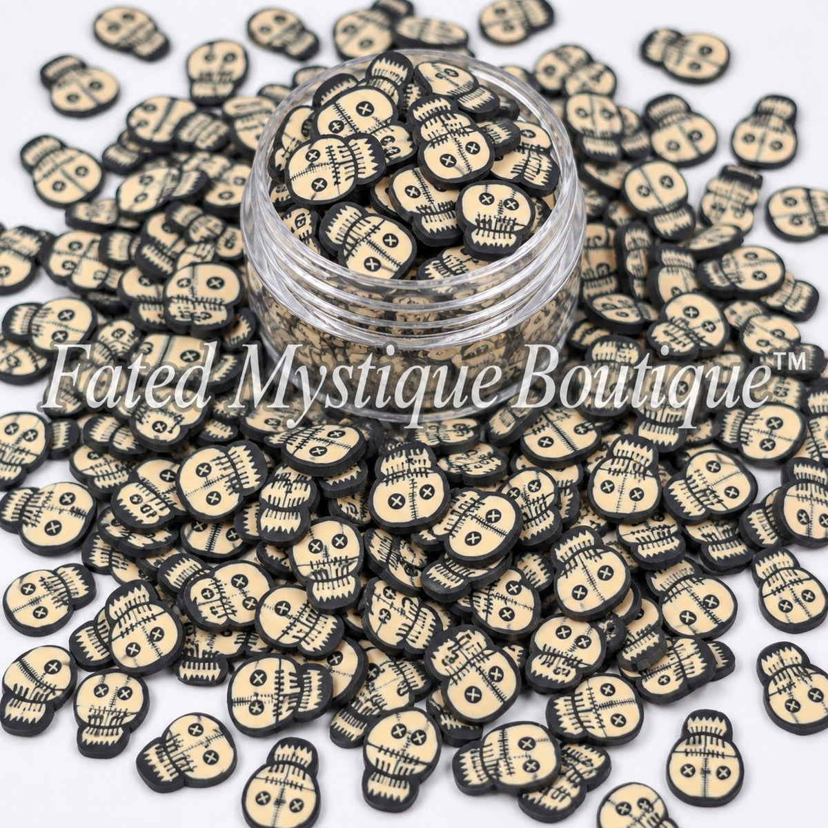 Voodoo Dolls Polymer Clay Slices — Clearance 0.46 oz — product design reference; see listing for clearance pack size