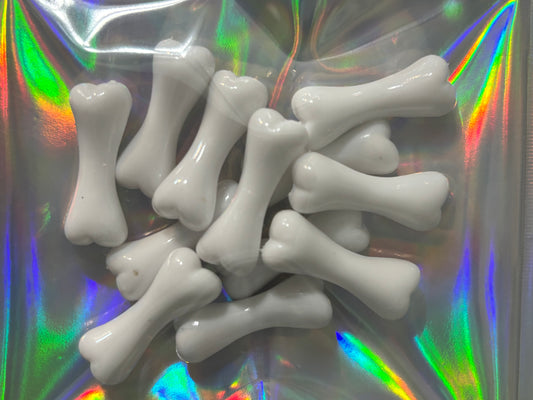 white resin bones
