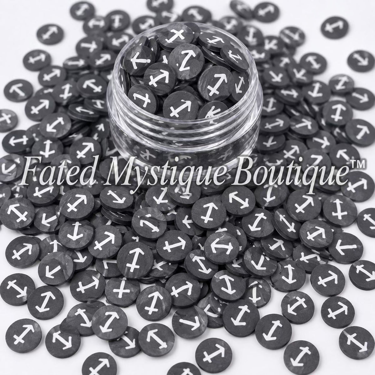 Scorpio Zodiac Polymer Clay Slices for snow globe tumblers and DIY crafts
