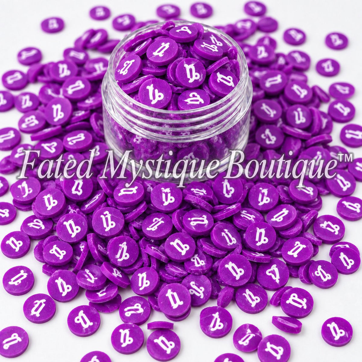 Sagittarius Zodiac Polymer Clay Slices for snow globe tumblers and DIY crafts